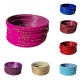 Lot de 12 Bracelets Indiens Enfant – Bangles Pailletés Métal 6 cm – 7 coloris disponibles
