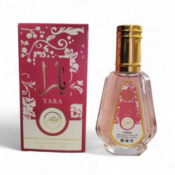 Yara Candy eau de parfum 50 ml – parfum floral fruité gourmand de Dubaï, flacon rose doré