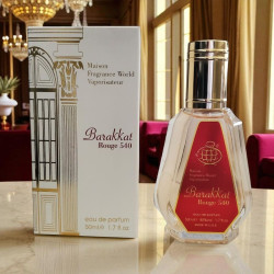 Parfum Dubaï Barakkat Rouge 540 – Eau de parfum Fragrance World 50 ml aux notes d’amande amère, safran et jasmin