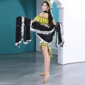 Melaya de danse orientale noir et argent