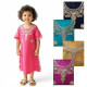 Djellaba style marocain pour enfant brodée panel de couleur