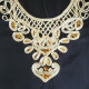 djellaba fille broderie or noir detail broderie