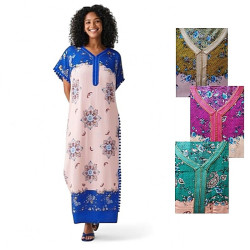 Robe de maison style oriental pour femme - 4