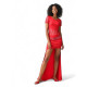 Robe belly dance bi-matière + shorty - 4