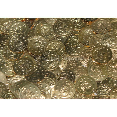 Lot de 100 sequins dorés