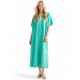 Djellaba femme manches courtes – Coupe ample et décor doré - 6