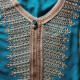 Djellaba pour femme – Manches courtes et encolure dorée - 8