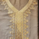 Djellaba pour femme en coton grise à broderies contrastées, légère et confortable