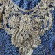 Djellaba pour femme imprimé léopard avec broderie blanche - 3