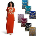 Djellaba femme authentique motif or