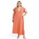 Djellaba pour femme couleur unie – du M au 2XL avec broderie lin - 4