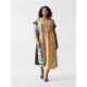 Djellaba pour femme extensible imprimé floral et moderne - 1