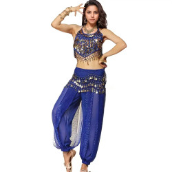 Costume Jasmine bleu roi 2 pièces - 1