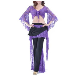 Tenue de cours de danse orientale violet - 3