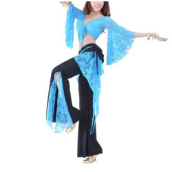 Tenue de cours de danse orientale turquoise - 3
