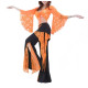 Tenue de cours de danse orientale orange - 1