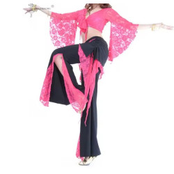 Tenue de cours de danse orientale fuschia - 1