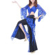 Tenue de cours de danse orientale bleu roy - 1