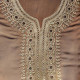 djellaba femme maison sable galon brillant style débardeur