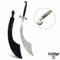 Sabre Cimeterre de Danse Orientale – Lame Acier Chromé, Manche Bois & Laiton – 1250 g