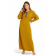 Djellaba femme unie décor pompons colorés - 4