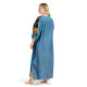 Djellaba femme manches courtes style arabesque couleur - 4