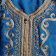 Djellaba / abaya maison turquoise zoom