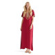 Djellaba femme / abaya maison bordeau de plein pied