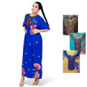 Djellaba femme modèle fleuri pour l'été