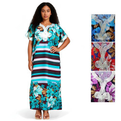 Djellaba d'été style tropical - 4