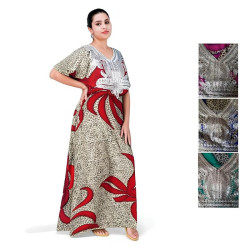 Djellaba Femme d'été imprimé animalier - 4