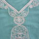 Djellaba femme vert sauge légère coupe ample