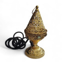 Encensoir Bakhour Électrique Doré – 17 cm x 8 cm, couvercle magnétique