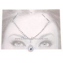 Bijou de tête oriental argenté à strass – fixation discrète pour mariage ou spectacle