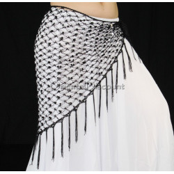 Ceinture filet de danse orientale noir
