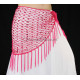 Ceinture filet de danse orientale fuschia