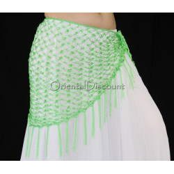 Ceinture filet de danse orientale vert
