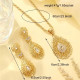 parure orientale chic Meskia dorée plaqué or avec strass cristallins