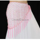 Ceinture filet de danse orientale rose clair