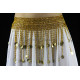 Ceinture élastique dorée à sequins