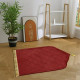 Tapis de prière épais arcade uni antidérapant bordeau
