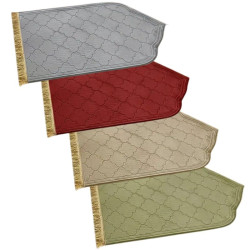 Tapis de prière épais arcade uni antidérapant panel de couleur