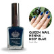 Henné pour les ongles Halal - Queen nail henna deep blue