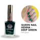 Henné pour les ongles Halal - Queen nail henna deep green