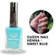 Henné pour les ongles Halal - Queen nail henna sweet blue