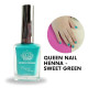 Henné pour les ongles Halal - Queen nail henna sweet green