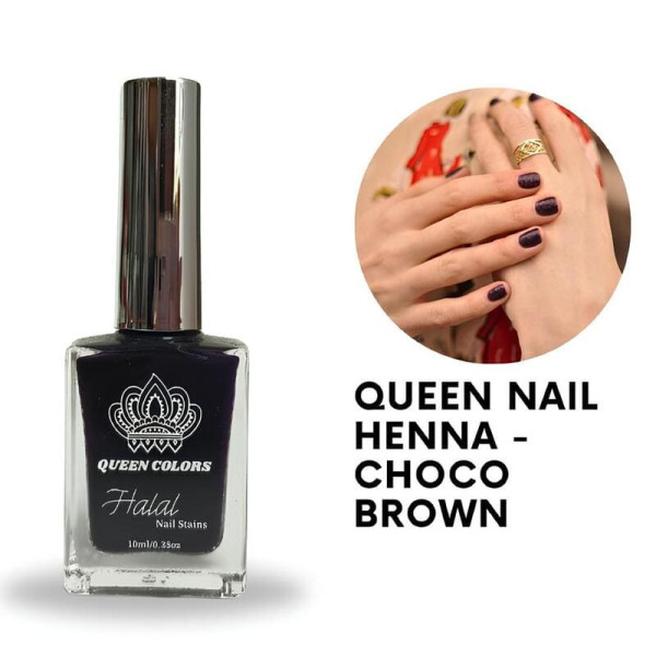 Henné pour les ongles Halal - Queen nail henna choco brown