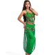 Costume Jasmine 2 pièces vert foncé à sequins – Tenue de danse orientale élégante