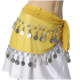 Ceinture enfant de danse orientale jaune argent - 1