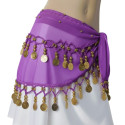 Ceinture de danse orientale enfant violet